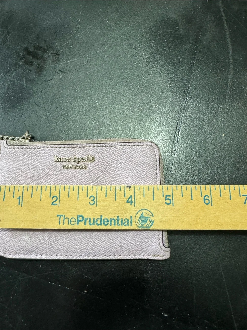 kate spade Two-Tone Lilac and Navy Zip‎ Card Case